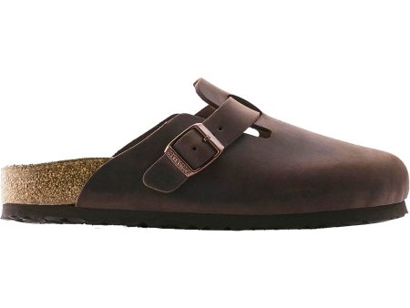 Unisex Birkenstock Boston Soft Footbed Habana Oiled Leather Online Hot Sale