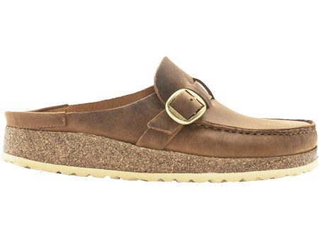 Women s Birkenstock Buckley Cognac Oiled Nubuck Leather Online Sale