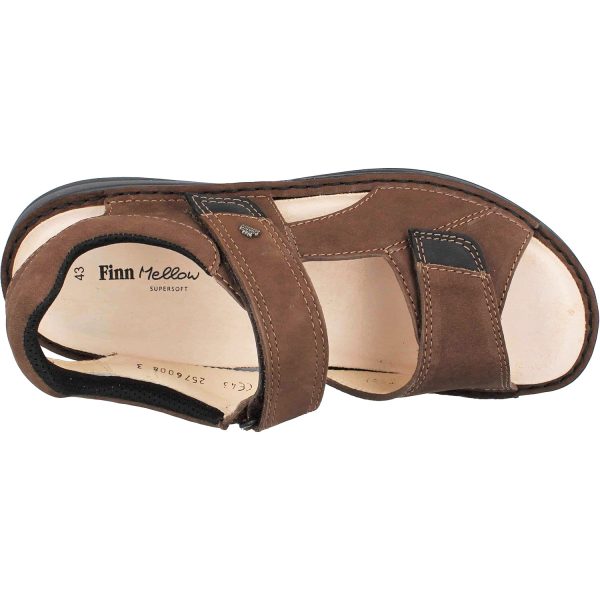 Men s Finn Comfort Skiathos Chestnut Black Nubuck Hot on Sale