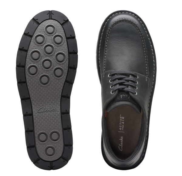 Men s Clarks Gravelle Low Black Leather Sale