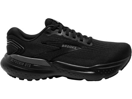 Women s Brooks Glycerin GTS 21 Black Black Ebony Mesh Online Hot Sale