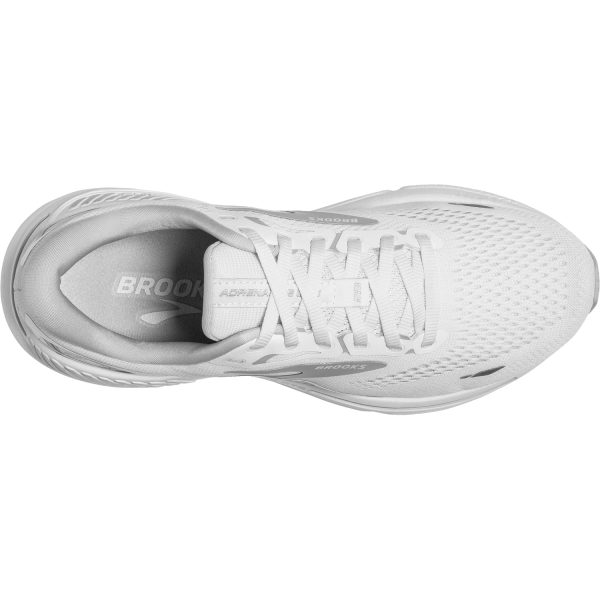 Women s Brooks Adrenaline GTS 23 White Oyster Silver Mesh Online now