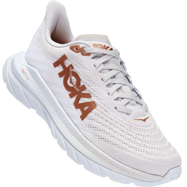 Women s Hoka Mach 5 White Copper Mesh Discount