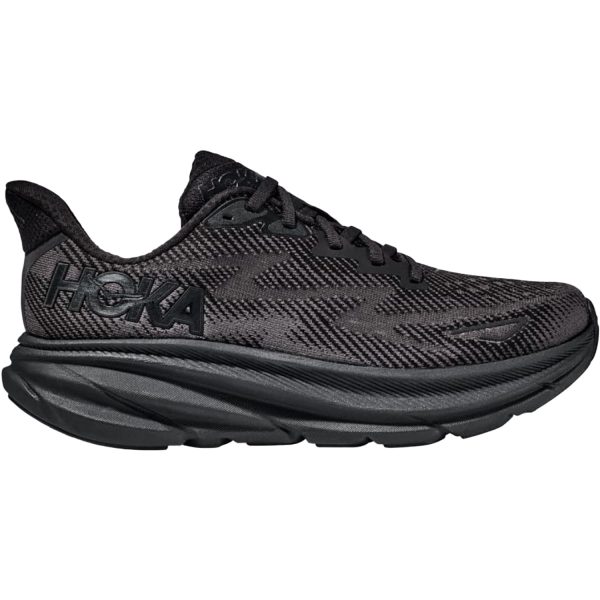 Women s Hoka Clifton 9 Black Black Mesh Online