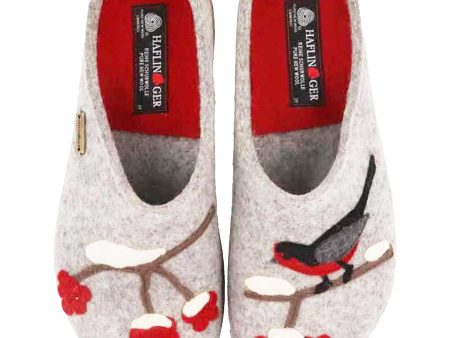 Women s Haflinger Winterbird Silver Grey Wool Fashion