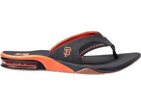 Men s Reef Fanning X MLB Giants Black Orange Synthetic Sale