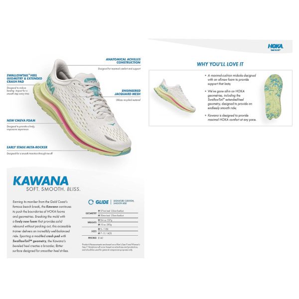 Women s Hoka Kawana White Nimbus Cloud Mesh For Sale