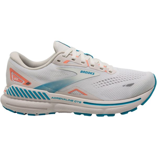 Women s Brooks Adrenaline GTS 23 Coconut Papaya Blue Mesh Online Sale