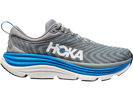 Men s Hoka Gaviota 5 Limestone Diva Blue Mesh Discount