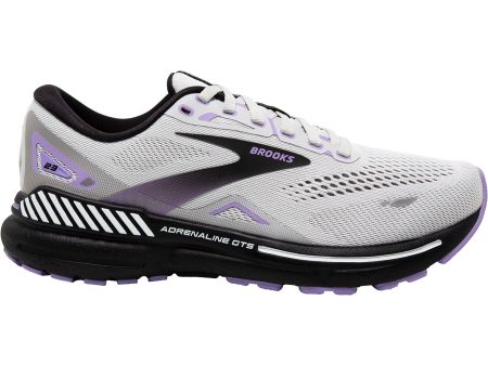 Women s Brooks Adrenaline GTS 23 Grey Black Purple Mesh For Sale