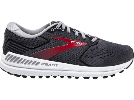 Men s Brooks Beast 20 Blackened Pearl Black Red Mesh Hot on Sale