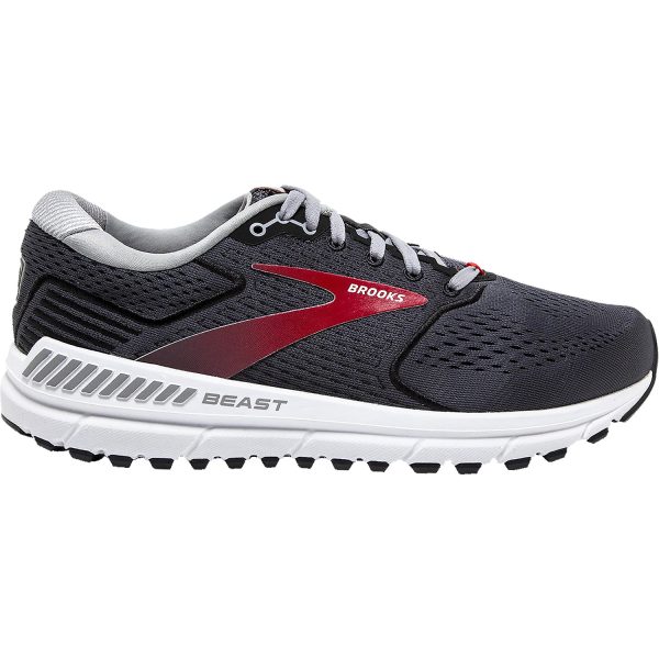 Men s Brooks Beast 20 Blackened Pearl Black Red Mesh Hot on Sale