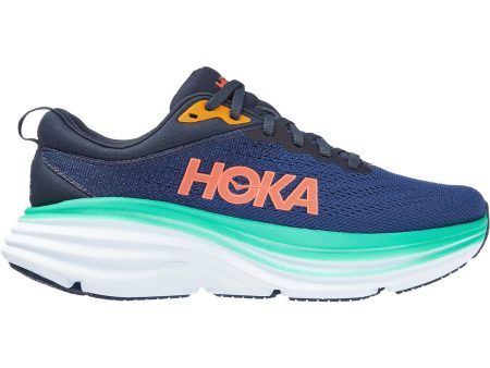 Women s Hoka Bondi 8 Outer Space Bellwether Blue Mesh Online Hot Sale