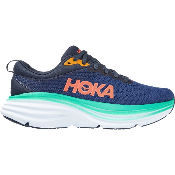 Women s Hoka Bondi 8 Outer Space Bellwether Blue Mesh Online Hot Sale