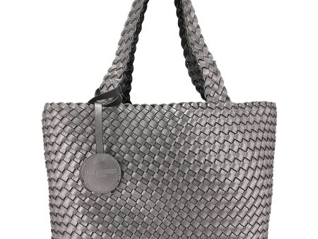 Women s Ilse Jacobsen Bag 08 Reversible Shopper Black Gunmetal Synthetic Online