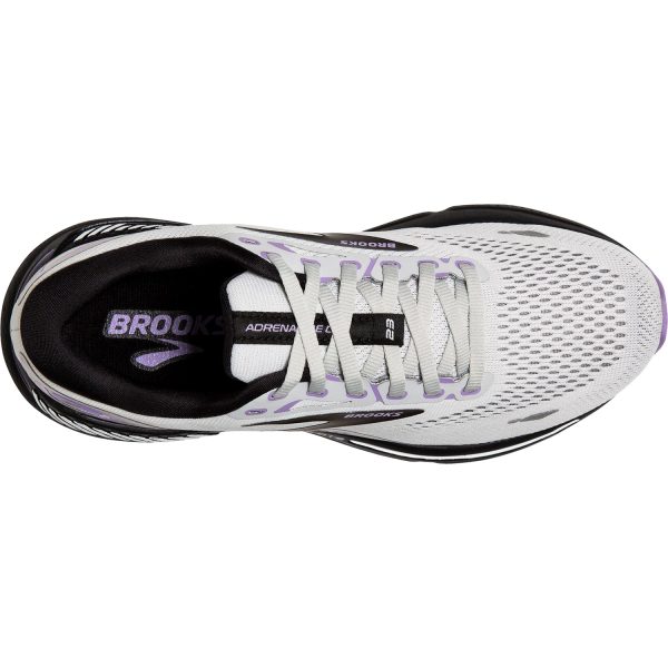 Women s Brooks Adrenaline GTS 23 Grey Black Purple Mesh For Sale