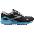 Men s Brooks Ghost 15 Black Blackened Pearl Blue Mesh Online Sale