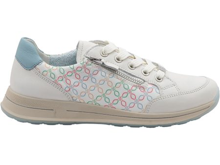 Women s Ara Oleanna Cream Multi Aqua Leather Online now