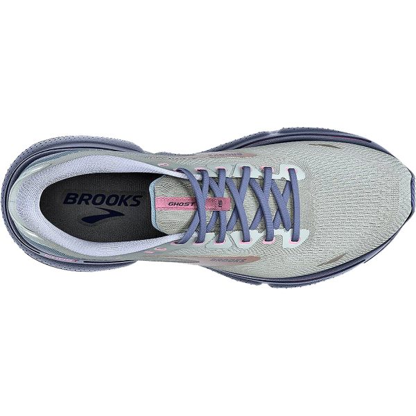 Women s Brooks Ghost 15 Spa Blue Neo Pink Copper Mesh Supply