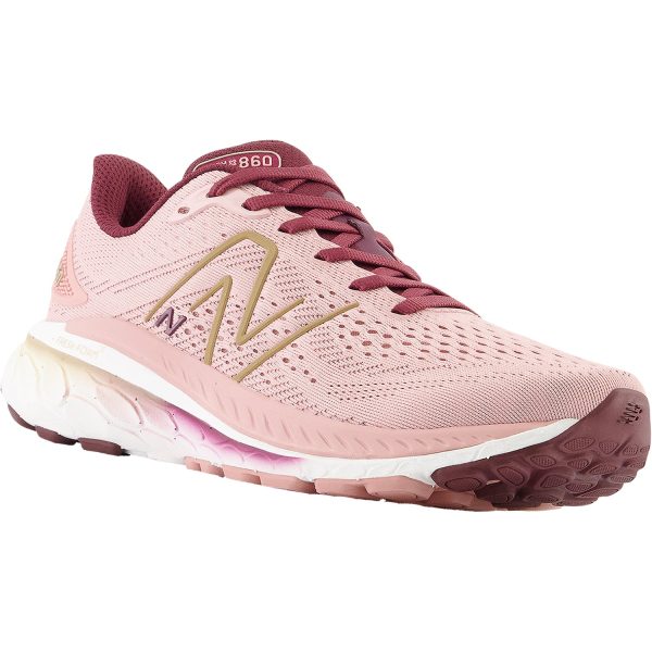 Women s New Balance W860R13 Fresh Foam X Pink Moon Burgundy Mesh Online Sale