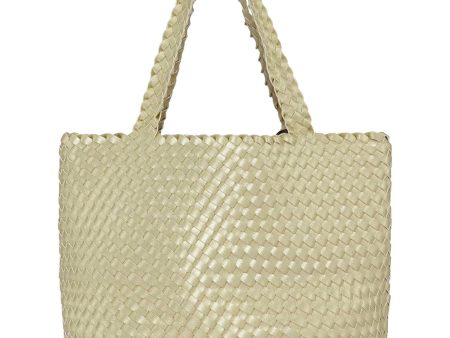 Women s Ilse Jacobsen Bag 08 Reversible Shopper Tote Ivory Platin Synthetic For Discount