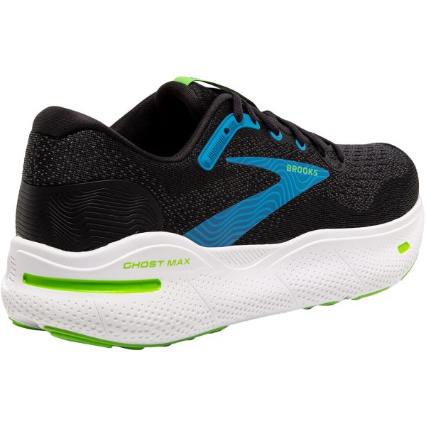 Men s Brooks Ghost Max Black Atomic Blue Jasmine Sale