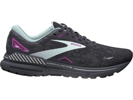 Women s Brooks Adrenaline GTS 23 Black Light Blue Purple Mesh Sale