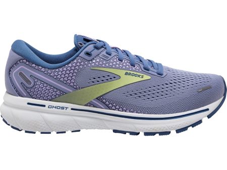 Women s Brooks Ghost 14 Purple Impression Dutch Lime Mesh Supply