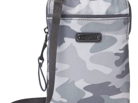 Baggallini Broadway Crossbody Grey Camo Nylon For Sale