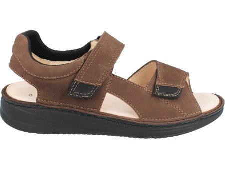 Men s Finn Comfort Skiathos Chestnut Black Nubuck Hot on Sale