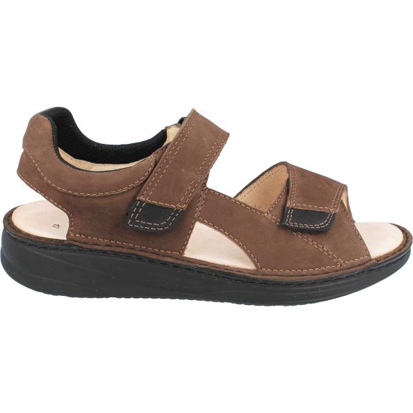 Men s Finn Comfort Skiathos Chestnut Black Nubuck Hot on Sale