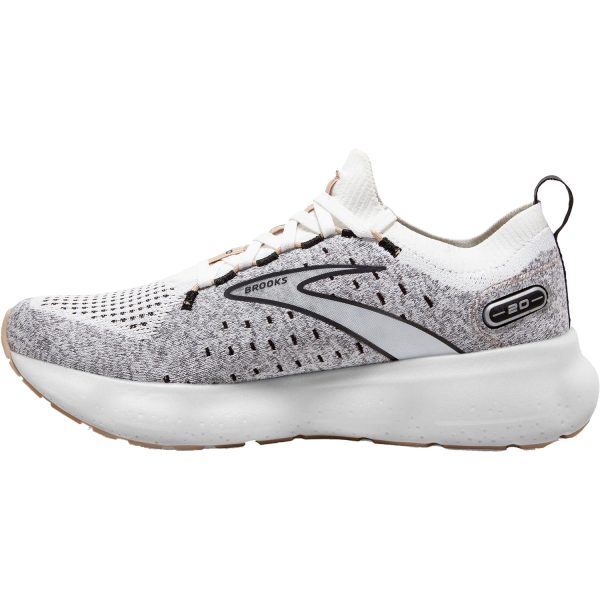 Women s Brooks Glycerin Stealthfit 20 White Black Cream Mesh Online now