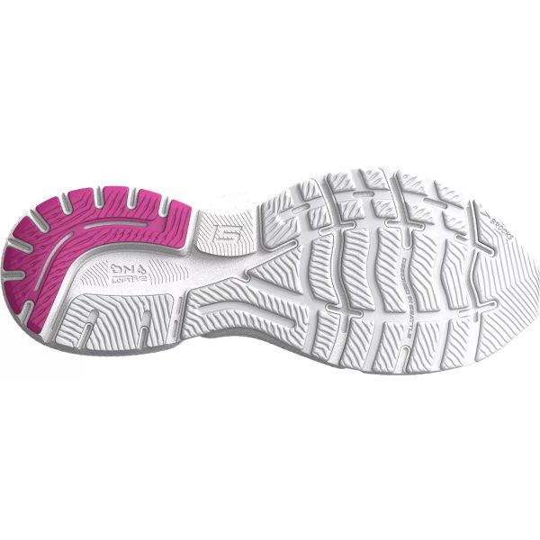 Women s Brooks Ghost 15 White Oyster Viola Mesh For Discount