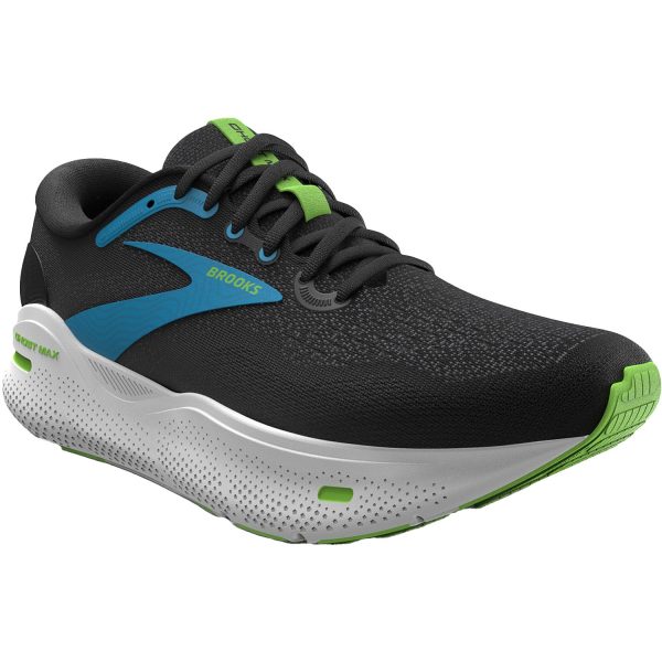 Men s Brooks Ghost Max Black Atomic Blue Jasmine Sale