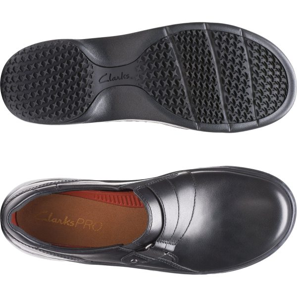 Women s Clarks Pro Sky Black Leather Sale