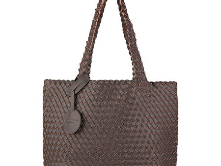 Women s Ilse Jacobsen Bag 08 Reversible Shopper Tote Dark Shadow Gunmetal Synthetic Online Sale