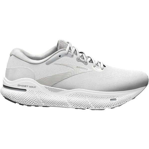 Women s Brooks Ghost Max White Oyster Metallic Silver Discount