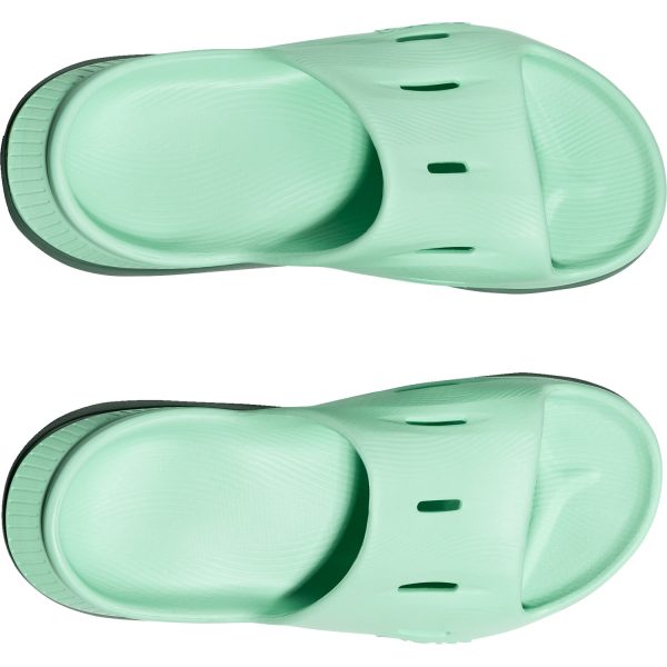 Unisex Hoka Ora Recovery Slide 3 Mint Green Trellis EVA Sale