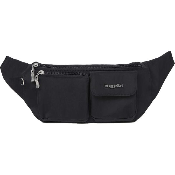 Baggallini Modern Everywhere Waistpack Black Nylon on Sale