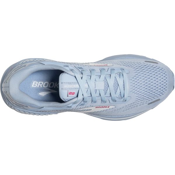 Women s Brooks Adrenaline GTS 22 Kentucky Blue White Rose Mesh Discount