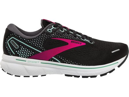 Women s Brooks Ghost 14 Black Pink Yucca Mesh Hot on Sale