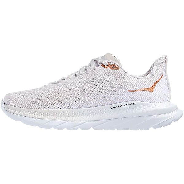 Women s Hoka Mach 5 White Copper Mesh Discount