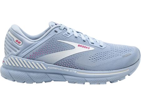 Women s Brooks Adrenaline GTS 22 Kentucky Blue White Rose Mesh Discount