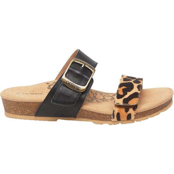 Women s Aetrex Daisy Leopard Leather Online now