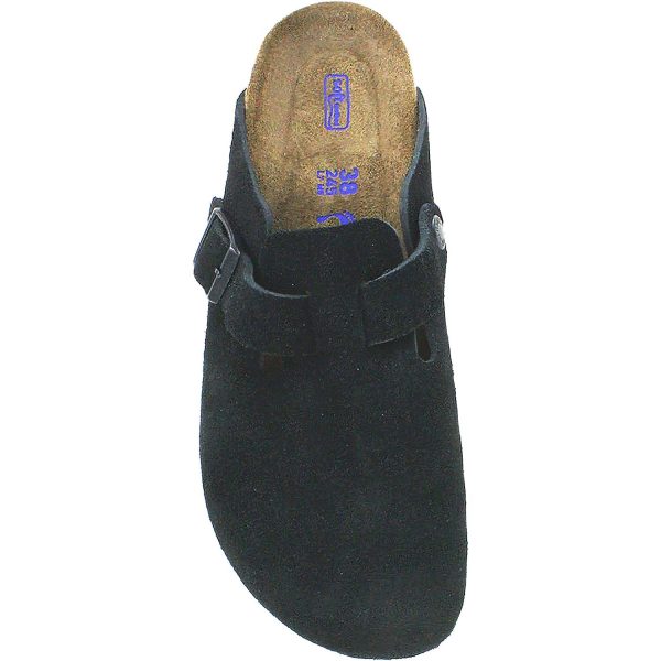 Unisex Birkenstock Boston Soft Footbed Black Suede Online