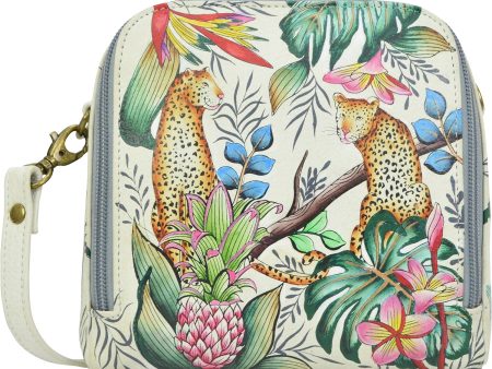 Anuschka Zip Around Organizer Jungle Queen Ivory Leather Online Hot Sale