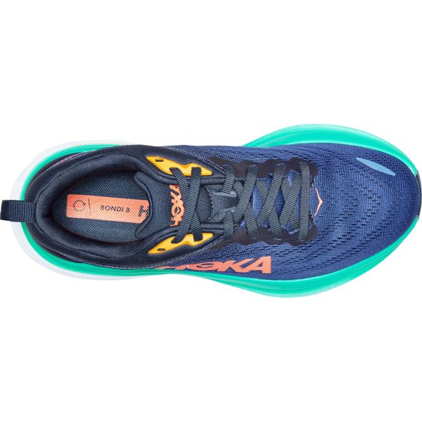 Women s Hoka Bondi 8 Outer Space Bellwether Blue Mesh Online Hot Sale