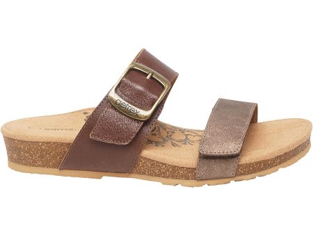 Women s Aetrex Daisy Brown Leather For Sale