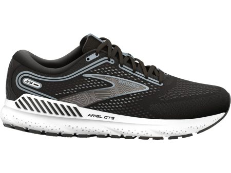 Women s Brooks Ariel GTS 23 Black Grey White Mesh Cheap