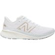 Women s New Balance W860W13 Fresh Foam X White Light Aluminum Light Gold Mesh Fashion